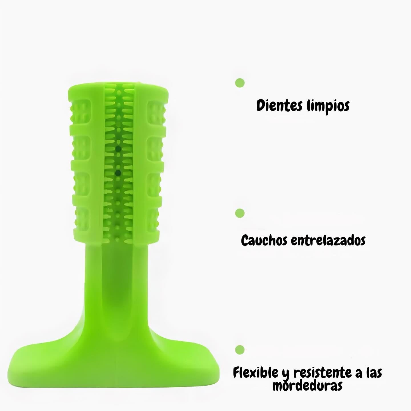 JUGUETE CEPILLO PARA LIMPEZA DE LOS DIENTES PARA PERROS+ CEPILLO DE DIENTES + CREMA DENTAL + 2 DEDALES DE LIMPIEZA